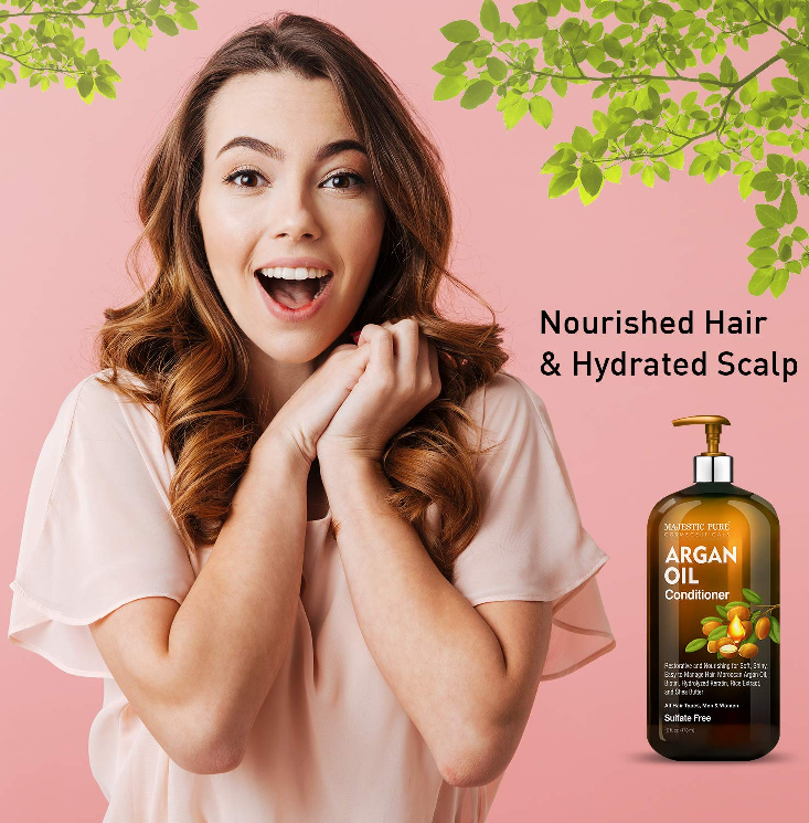 argan oil conditioner : People enjoying the product.