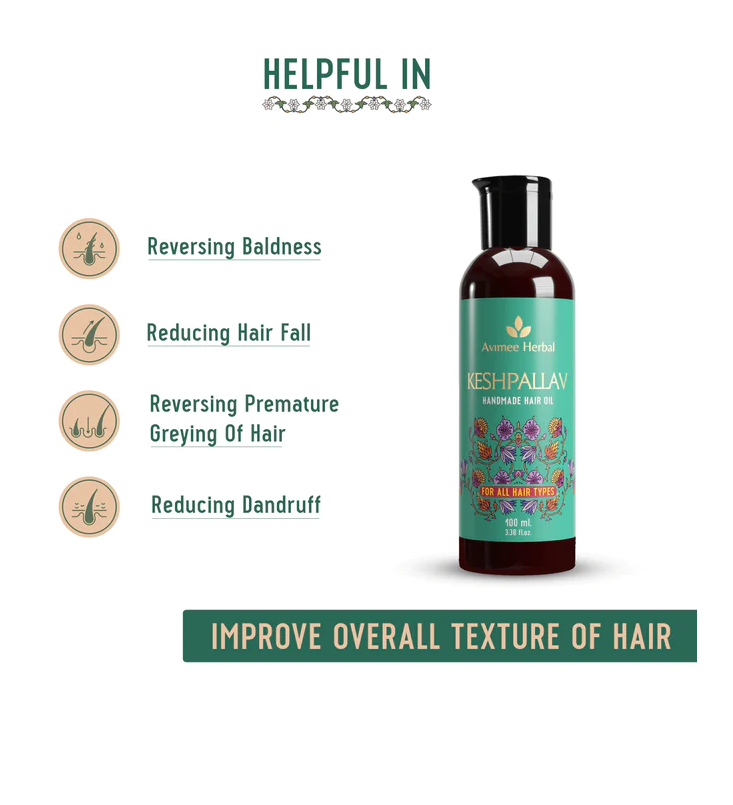 avimee herbal keshpallav hair oil : Benefits of Avimee