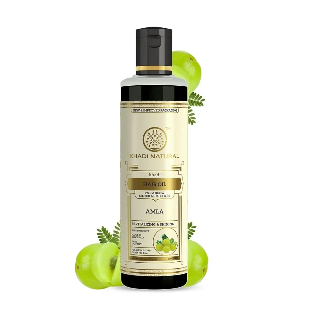 Khadi Natural pure amla oil product front image