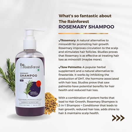 rosemary shampoo for hair growth :The Rainforest ROSEMARY SHAMPOO for Hair Growth fantastic